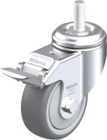 Blickle LKRA-TPA 80KF-FI-GS12 Zwenkwiel met rem Wieldiameter: 80 mm Draagvermogen (max.): 100 kg 1 stuk(s) - thumbnail