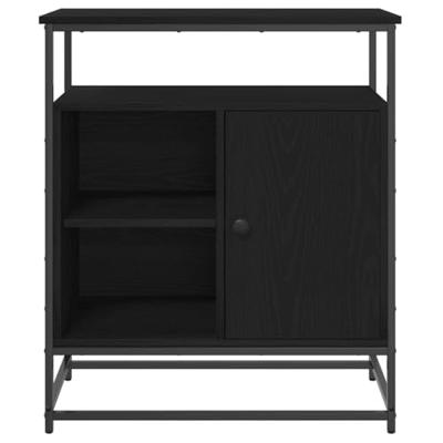 Dressoir Zwart eiken 69 x 35 x 80 cm Bewerkt hout