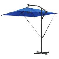Cantilever Banana Parasol Blauw 249 x 249 x 250 cm - thumbnail