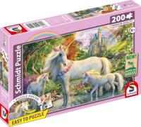 Puzzel - SCHMIDT SPIELE - De Eenhoorn en haar Veulens - 200 stukjes - Vanaf 8 jaar - thumbnail
