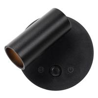 Lucide TONI - Oplaadbare Wandspot / Wandlamp - Accu/Batterij - Ø 8,1 cm - LED Dimb. - CCT - 1x2W 2700K/4000K - Bewegingssensor (uitschakelbaar) - Magnetisch - Zwart - thumbnail