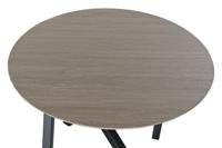 Bijzettafel DKD Home Decor 65 x 65 x 49,5 cm Zwart Metaal Hout Lichtbruin - thumbnail