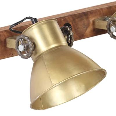 VidaXL Wandlamp industrieel e27 65x25 cm messingkleurig