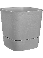 ELHO - Vaso da fiori - Greensense Aqua Care Square 38 - Cemento chiaro - Interno/esterno - Ø 38 x H 38,9 cm - thumbnail