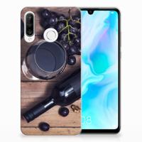 Huawei P30 Lite Siliconen Case Wijn - thumbnail