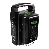 Dubbele V-Mount lader voor o.a. Sony BP-95W, BP-GL65, BP-190WS - met 4-Pin XLR kabel - thumbnail