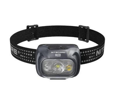 NiteCore NU31 grau Hoofdlamp LED werkt op een accu 550 lm