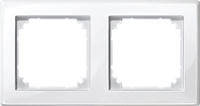 Merten M-Smart afdekraam 2-voudig Polarwit glanzend 478219 - thumbnail