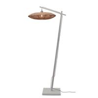 GOOD&MOJO Vloerlamp 'Tanami' Bamboe en rotan, 176cm, kleur Wit/Naturel - thumbnail