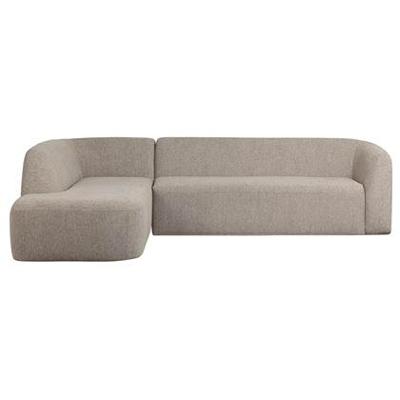 WOOOD Hoekbank 'Sloping' Links, kleur Naturel Melange