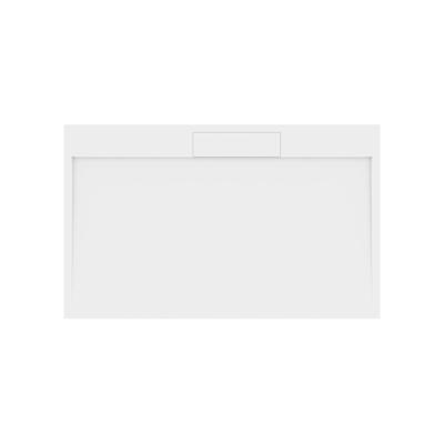 Douchebak Gegoten Marmer Sapho Irena 160x100x3.5 cm Rechthoek Wit
