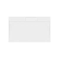Douchebak Gegoten Marmer Sapho Irena 160x100x3.5 cm Rechthoek Wit - thumbnail