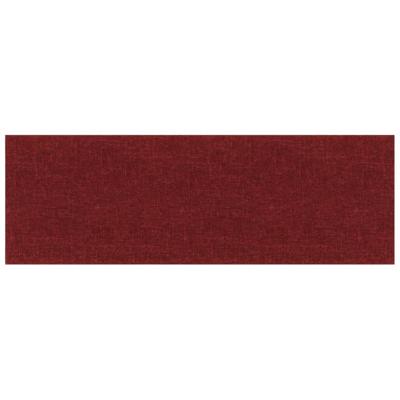 VidaXL Wandpanelen 12 st 3,24 m² 90x30 cm stof wijnrood