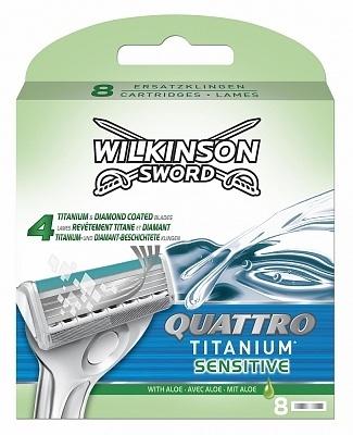 Wilkinson Wilkinson Sword Quattro Titanium Sensitive - 8 mesjes -