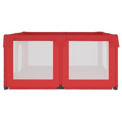 Babybox met 2 deuren oxford stof rood - thumbnail