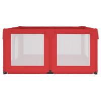 Babybox met 2 deuren oxford stof rood - thumbnail