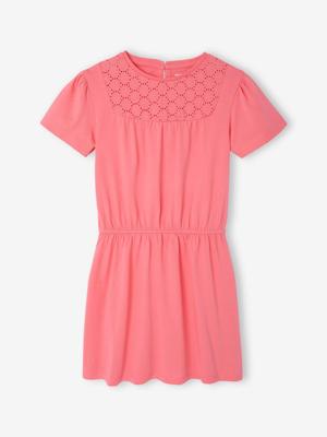 Meisjesjurk met macramé detail rozen