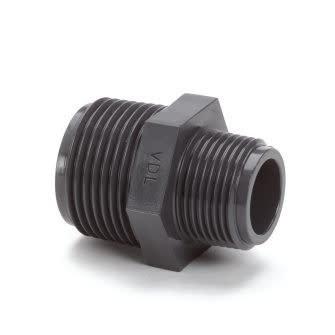 Aquaforte Verloopnippel Buitendraad 1½" x 1¼" - Weerbestendig Druk PVC voor Vijversysteem