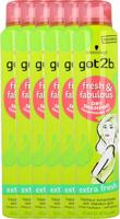 Schwarzkopf Got2b Fresh & Fabulous Extra Fresh Droogshampoo - Voordeelverpakking 6x200ml - thumbnail