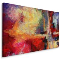Schilderij - Hedendaagse Abstractie, Multikleur, Premium Print - thumbnail