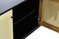 Tv-meubel DKD Home Decor Zwart Spar Rotan (160 x 65 x 38 cm) - thumbnail