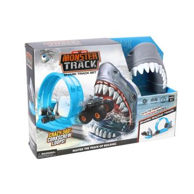 Racebaan Haai + Die-Cast Monstertruck Racebaan Haai + Die-Cast Monstertruck