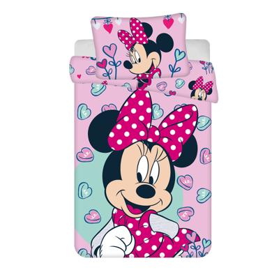 Disney Minnie Mouse peuterdekbedovertrek sweet- 100 x 135 cm - Katoen - roze