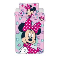 Disney Minnie Mouse peuterdekbedovertrek sweet- 100 x 135 cm - Katoen - roze - thumbnail