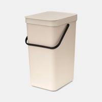Brabantia Sort & Go afvalemmer 16 liter Soft Beige - thumbnail
