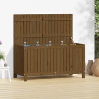 Tuinbox 121x55x64 cm massief grenenhout honingbruin - thumbnail