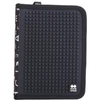 Pixie crew etui met siliconen zijkant en pixels zwart 19 cm - thumbnail