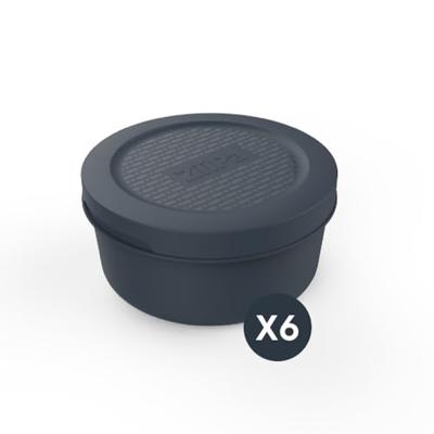 ZiiPa Pizzadeeg doos - ø 16 cm / 250 gram - Leisteen - 6 stuks