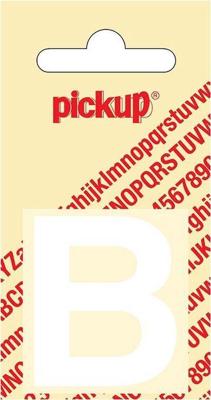 Plakletter Helvetica 40 mm Sticker witte letter B Pickup - Pickup Plakletter Helvetica 40 mm Sticker witte letter B Pickup - Pickup