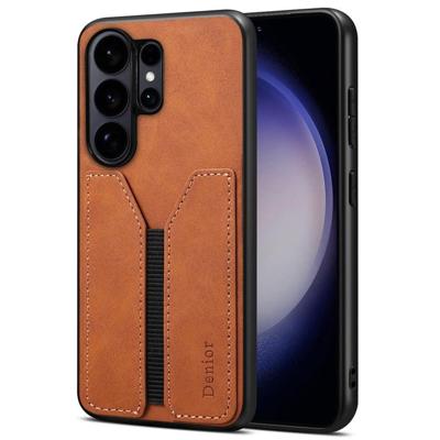 Denior Samsung Galaxy S26 Ultra hoesje - Backcover met kaarthouder - Bruin Denior Samsung Galaxy S26 Ultra hoesje - Backcover met kaarthouder - Bruin