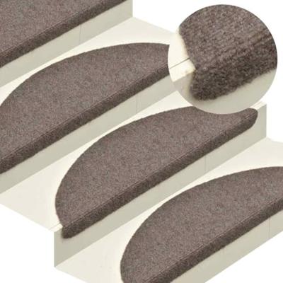 Trapmatten zelfklevend 20 stuks 56x17x3 cm beige halfrond