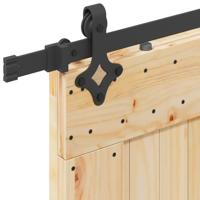 Schuifdeur met beslag 100x210 cm massief grenenhout - thumbnail
