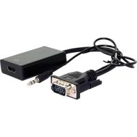 VALUE kabeladapter, VGA + audio naar HDMI, 0,15 m - thumbnail
