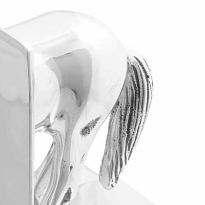 VidaXL Boekensteunen 2 pcs zilver 11 x 14 x 25 cm aluminium VidaXL Boekensteunen 2 pcs zilver 11 x 14 x 25 cm aluminium