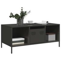 Salontafel 101,5x50x43,5 cm koudgewalst staal zwart - thumbnail