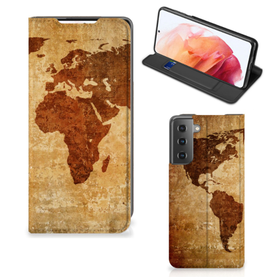 Samsung Galaxy S21 | Book Cover | Wereldkaart
