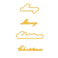 Nellie's Choice • shape die tekst merry christmas 2st. - thumbnail