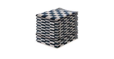 Eleganzzz Keukendoekset Blok 50x50cm - blauw - set van 10