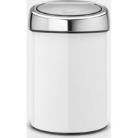 Brabantia touch bin wandafvalemmer 3 liter white - thumbnail