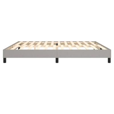 Bedframe zonder matras stof lichtgrijs 200x200 cm