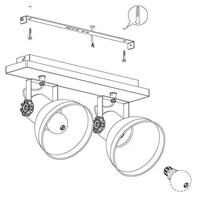 Eglo Industriele opbouwspotBarnstaple - 49649