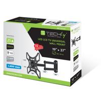 Techly ICA-LCD-2923B wandhouder LCD TV 48,26 cm (19 inch) - 93,98 cm (37 inch) kantelbaar 2 gewrichten zwart - thumbnail