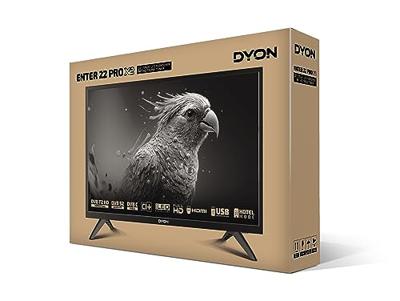 DYON Enter 22 Pro X2 55 cm (22 inch) Full-HD TV (Triple Tuner (DVB-C/-S2/-T2), hotelmodus, USB-mediaspeler, modeljaar 2023, zwart