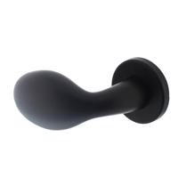 Intersteel Gatdeel links knopkruk Druppel op rozet - mat zwart - thumbnail