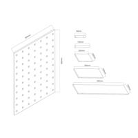Houten whiteboard-organizer Maclean, lichte houtkleur, 60x80 cm, max. 20 kg, MC-131 WD - thumbnail