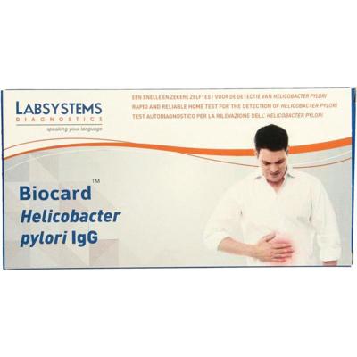 Biocard Helicobacter Pylori IgG Zelftest Biocard Helicobacter Pylori IgG Zelftest